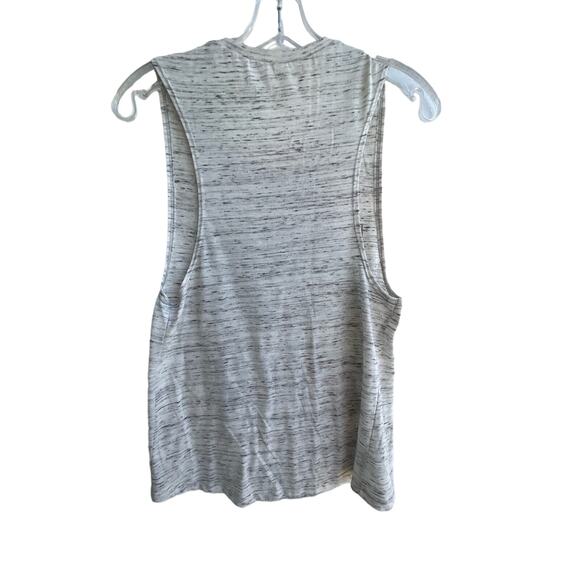 Gray Bella+Canvas "Only Men I trust" graphic tank top SM - Picture 2 of 5